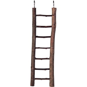 Trixie Holzleiter Natural Living, 7 Sprossen, 30 cm für Vogelkäfige.