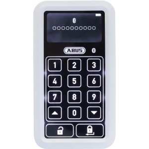 Abus Bluetooth-Tastatur Hometec Pro CFT3100 in Weiß für Türsicherung.