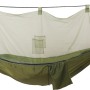 Grüne Hängematte mit Moskitonetz für Camping & Garten, inklusive Tragetasche.