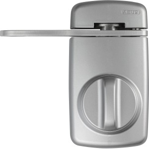 Abus Tür-Zusatzschloss 7030 in Silber mit Sperrbügel für spaltbreites Öffnen.