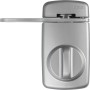 Abus Tür-Zusatzschloss 7030 in Silber mit Sperrbügel für spaltbreites Öffnen.