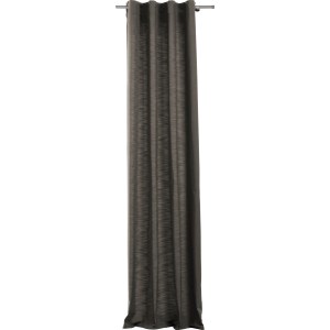Blickdichter, taupefarbener Schlaufenschal (300x135cm) von mydeco für Fenstervorhänge.