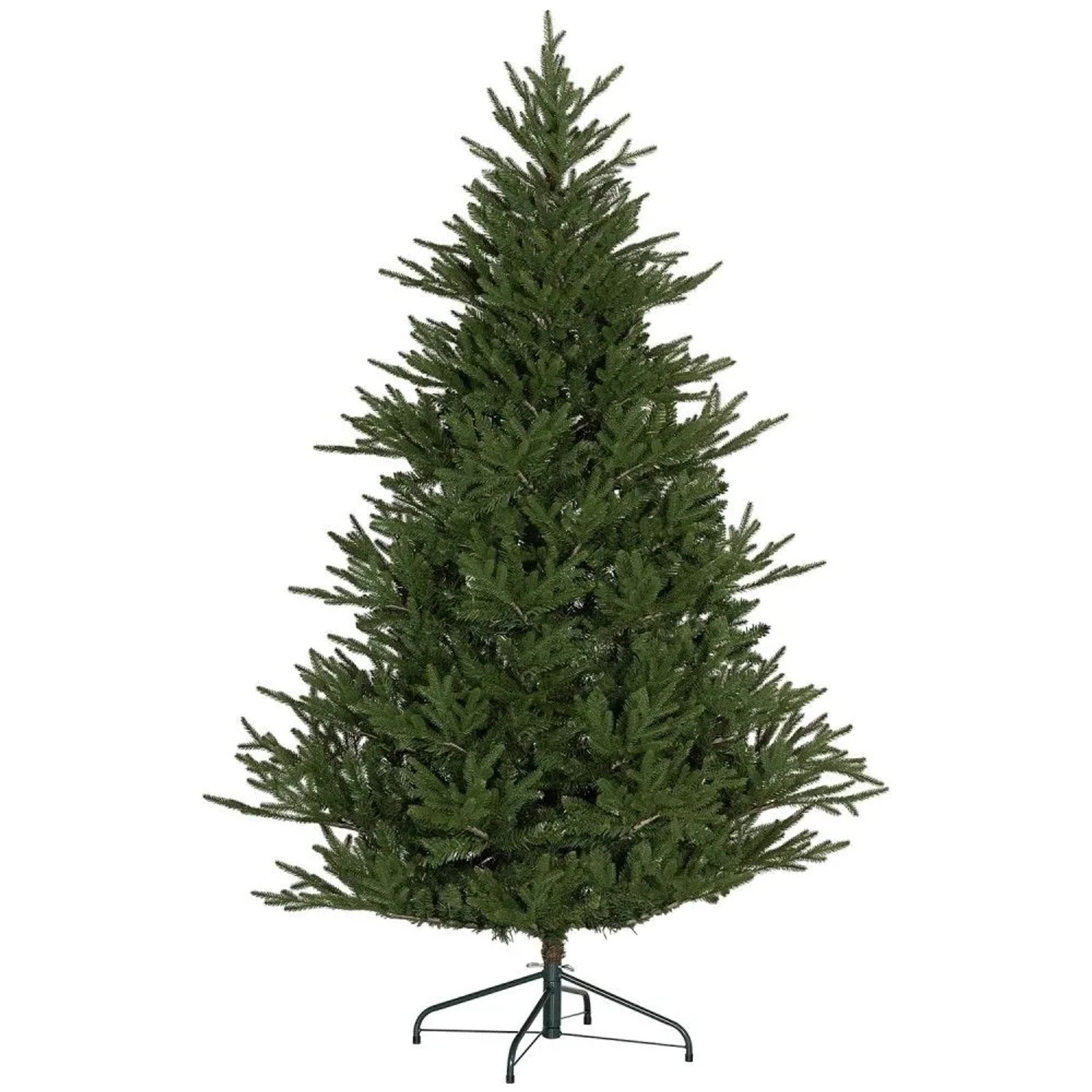 Grüner HOMCOM künstlicher Weihnachtsbaum, 180 cm hoch, mit 2380 naturgetreuen Spitzen und stabilem Metallständer.