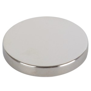 Silberne Fix-o-moll Neodym Magnetscheibe, 19 mm Durchmesser, für Pinnwände.