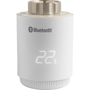 Elektrisches Heizkörperthermostat TRV-607 Bluetooth, weiß, zur Heizungs-Installation.