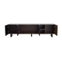okwish TV-Schrank mit Vier Türen Wohnzimmer 180x38x50cm Braun