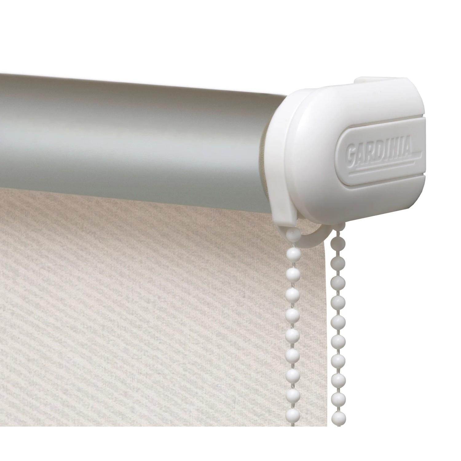 Gardinia Verdunkelungsrollo Thermo Streifen, 62x180 cm, weiß. Rollo mit Thermobeschichtung und Seitenzug.