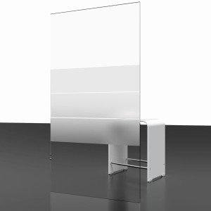 Schulte Eckdusche Sunny, 180x90, Schwarz, Glasdekor mit Querstreifen