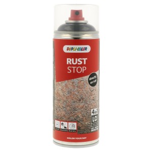 Dupli-Color Rust Stop Lackspray, tiefschwarz glänzend, 400ml Dose für Lackreparatur und Karosserie.
