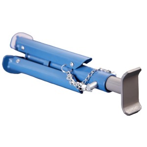 Cartrend Unterstellbock, klappbar, 2 t, blau. Höhenverstellbarer Wagenheber für Wartung und Reparatur.