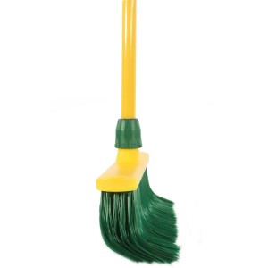 Gelb-grüner Krallenbesen Garten, 40 cm breit, für Laub und Gartenabfälle.