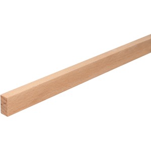FN Neuhofer Flachleiste aus Buche, unbehandelt, 10x20x2100 mm, ideal für Bastelarbeiten.