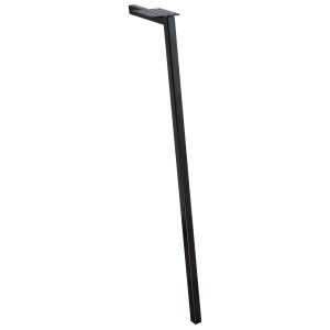 Wagner Möbelfuß Schräg 80er Jahre Stil 20 mm x 80 mm x 710 mm Schwarz