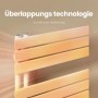 Emke Badheizkörper/Handtuchwärmer: Überlappungstechnologie für effiziente Heizleistung, sichtbare Wärmeabstrahlung.