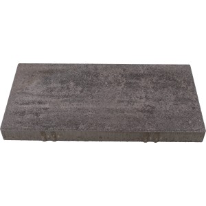 Terrassenplatte Modern, anthrazit-schattiert, 50x25x4 cm, Betonplatte für Terrasse und Gehweg.