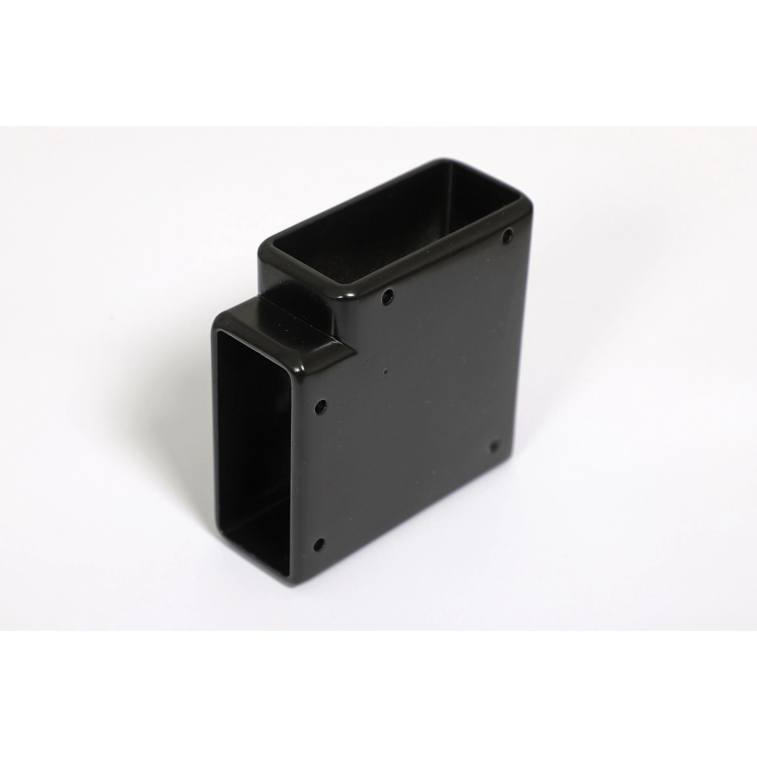 Winkel 90° horizontal für Handlauf Alu Schwarz_2