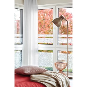 d-c-fix Static Windows Stripes Milton, statische Fensterfolie mit Streifenmuster für Sichtschutz.