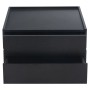 okwish Couchtisch mit Drehfunktion Stauraum Wohnzimmer 60x60x38cm Schwarz_9