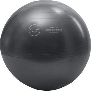 Mittelgrauer Sitting Ball Hocker Fluffy, 65 cm Durchmesser, ideal zum Sitzen und Relaxen.