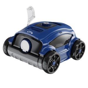 CF Poolroboter CF100CL, blau-schwarz, mit Akku. Automatischer Poolsauger für sauberes Wasser.