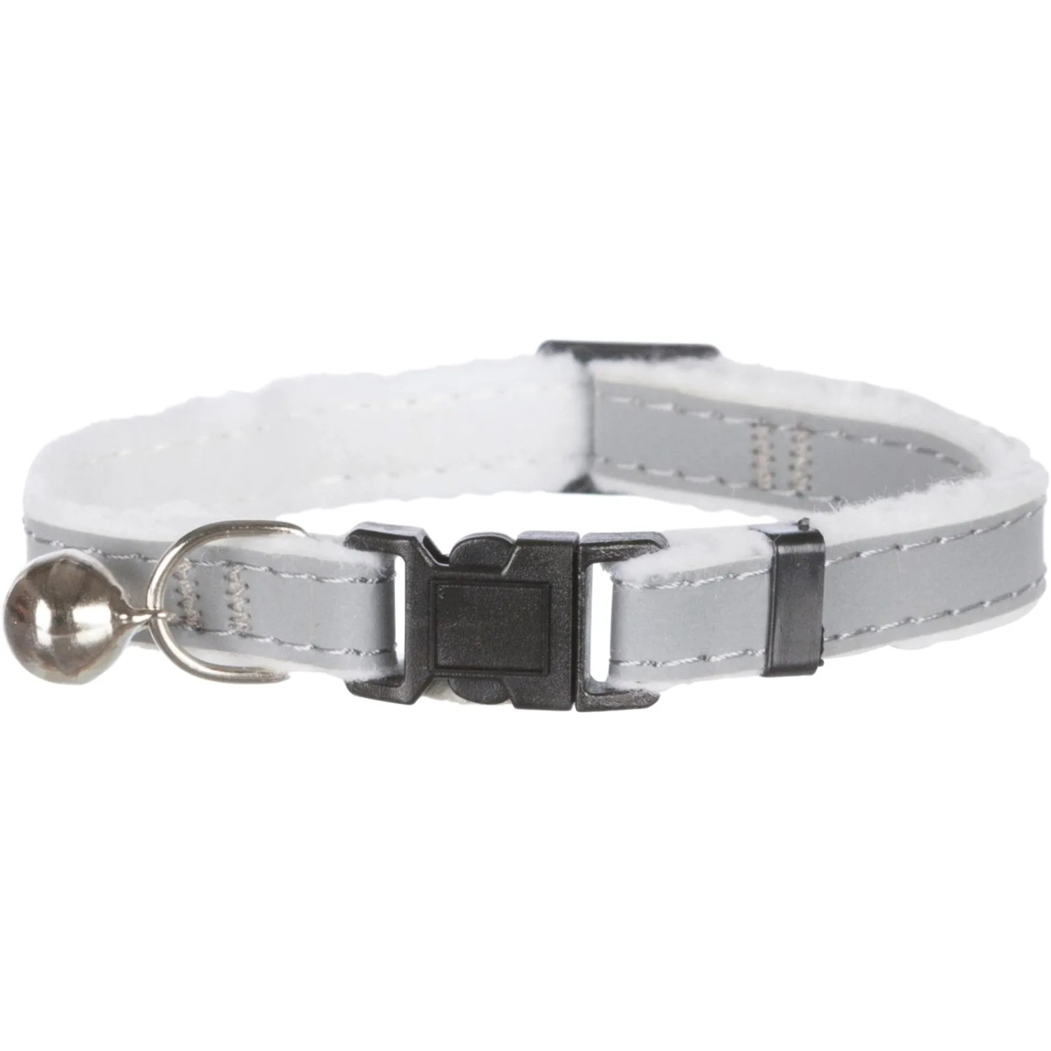 Reflektierendes Jollypaw Katzenhalsband aus Kunststoff mit Schelle und Klickverschluss.