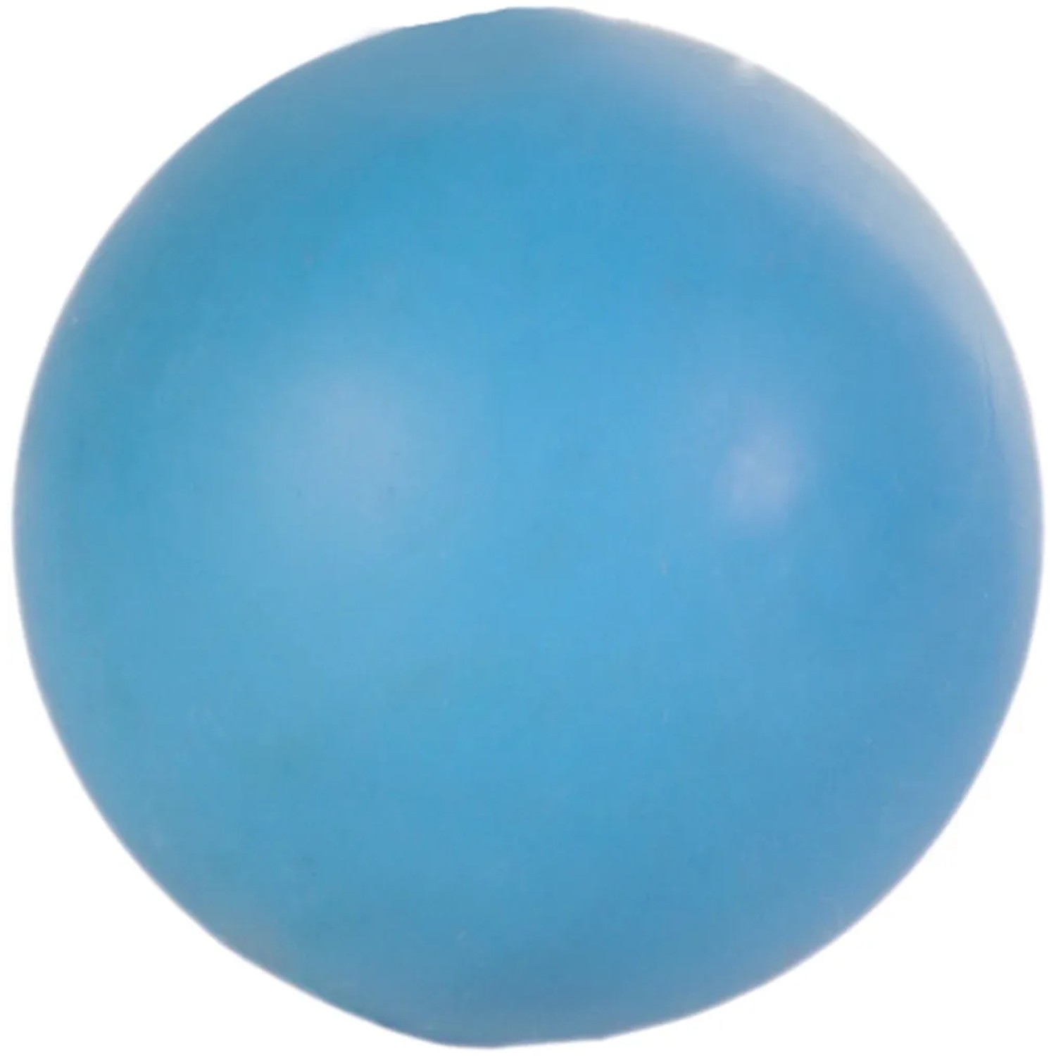 Blauer Jollypaw Ball aus Naturgummi, ø 7 cm, für Hunde, ein Apportierspielzeug.
