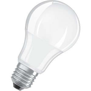 Osram LED-Lampe E27, 6W, matt, Warmweiß. LED-Leuchtmittel in Glühlampenform.