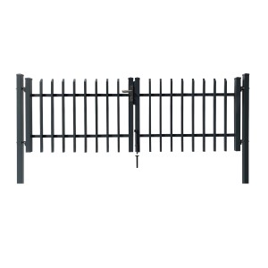 Dekor-Doppeltor Porto zum Einbetonieren 300 cm x 100 cm Anthrazit