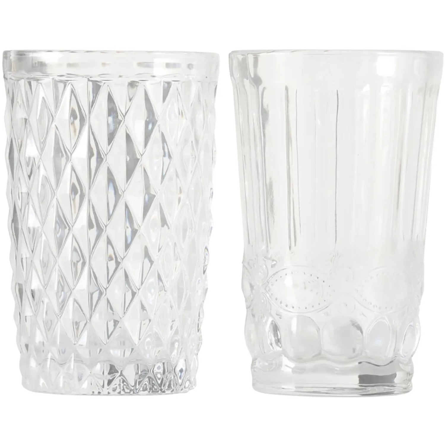 Boltze Trinkglas Aurora 2-fach Sortiert 600 ml Transparent kaufen bei OBI