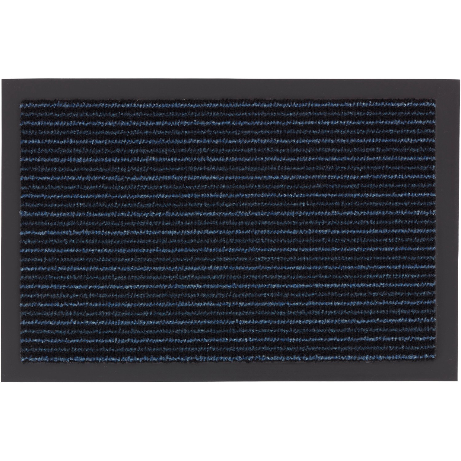 Anthrazitfarbene ASTRA Sauberlaufmatte Jade, 80x120 cm, mit Streifenmuster. Ideal als Schmutzfang.