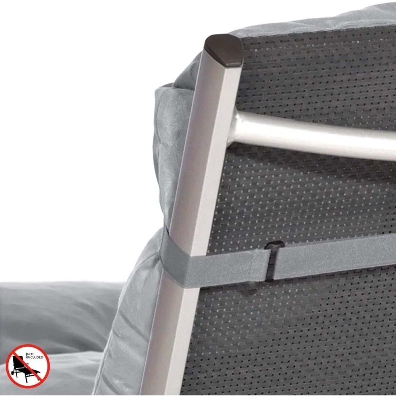 Beautissu 2X Auflage Sonnenliege Deckchair Flair RL 190x60x8 cm Hellgrau kaufen bei OBI