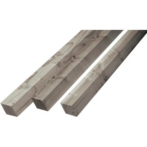 Rhombusprofil Kiefer Grau, imprägniert, für Fassaden und Sichtschutz im Außenbereich.