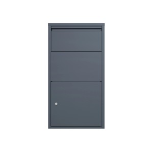 Westmann Briefkasten Pollux mit Paketbox Freistehend 22 x 44 x 82 cm Anthrazit