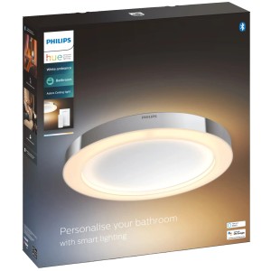Philips Hue Adore Deckenleuchte Chrom, 2400lm, mit Dimmer, in Produktverpackung.