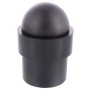 Schwarzer, matter Wagner Bodentürstopper Dom aus Metall, Ø 35 mm x 50 mm.