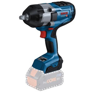 Bosch Professional Akku-Drehschlagschrauber GDS 18V-1000 Solo, blau/schwarz, mit angedeutetem Akku.