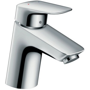 Hansgrohe Logis Waschtischarmatur 70 mit Push-Open Ablaufgarnitur, Chrom.