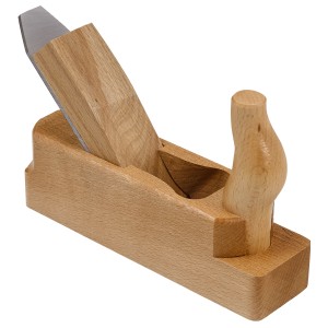 LUX Haushaltshobel Classic, 39 mm Klingenbreite, aus Buchenholz für glatte Oberflächen.