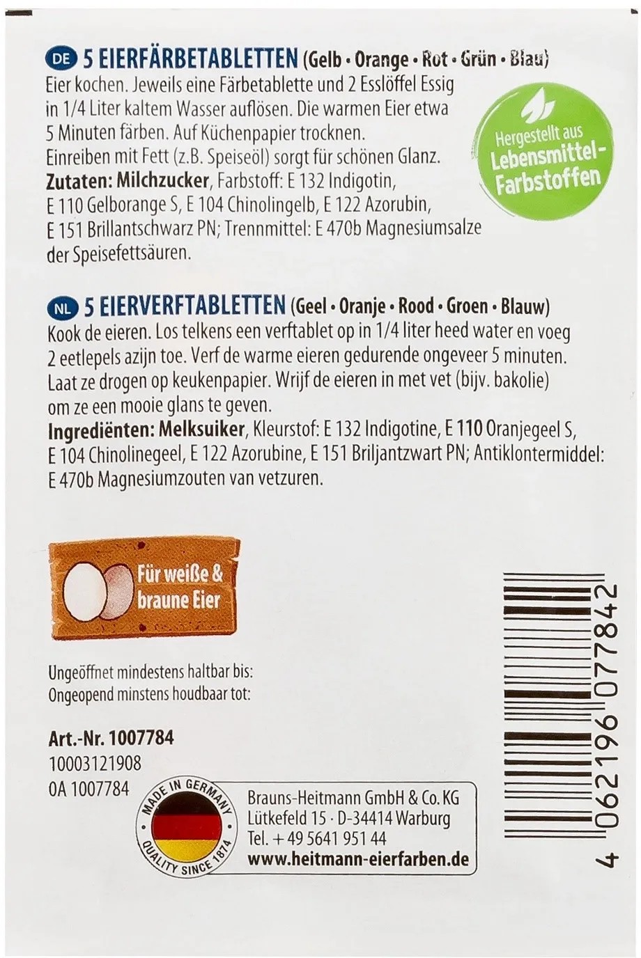 BraunsHeitmann Eierfarben Iris 5 Farben kaufen bei OBI