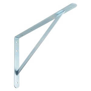 Verzinkte OBI Schwerlastkonsole Samson, 270x400mm, für Regalböden mit hoher Tragkraft.