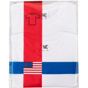 Safety&More T-Shirt Doppelpack, American Style, weiß, Größe XXL. Arbeitskleidung aus Baumwolle.