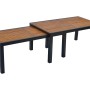Merxx Paxos Ausziehtisch, Gartentisch ausziehbar von 180 auf 360 cm, Akazienholz und Aluminium