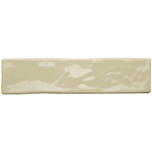 Eurostone Wandfliese Loft Steingut Glasiert Glänzend Beige 7,5 cm x 30 cm