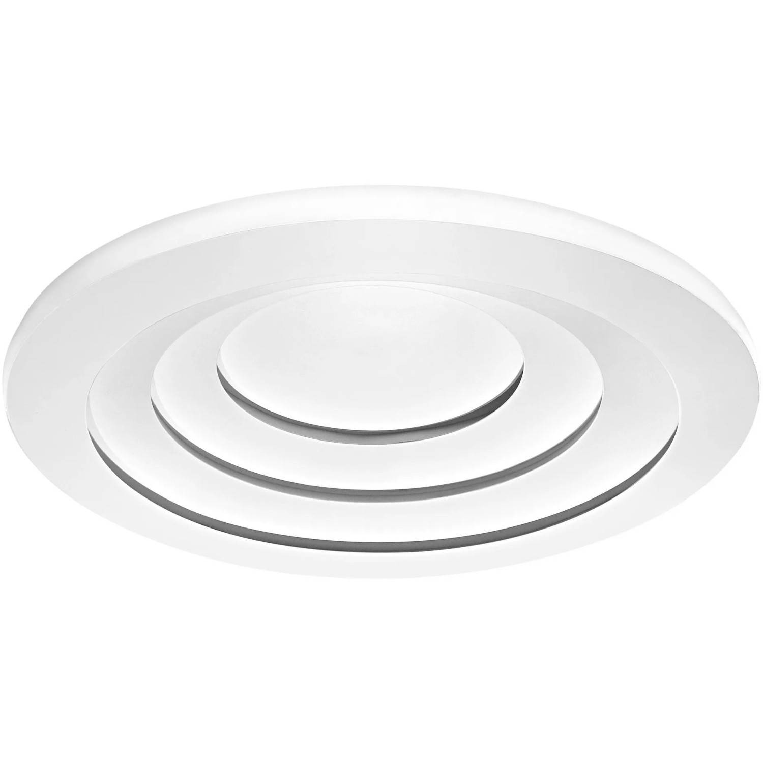 Weiße Ledvance Smart+ WiFi Deckenleuchte Orbis Spiral, Ø 50 cm, Tunable White.