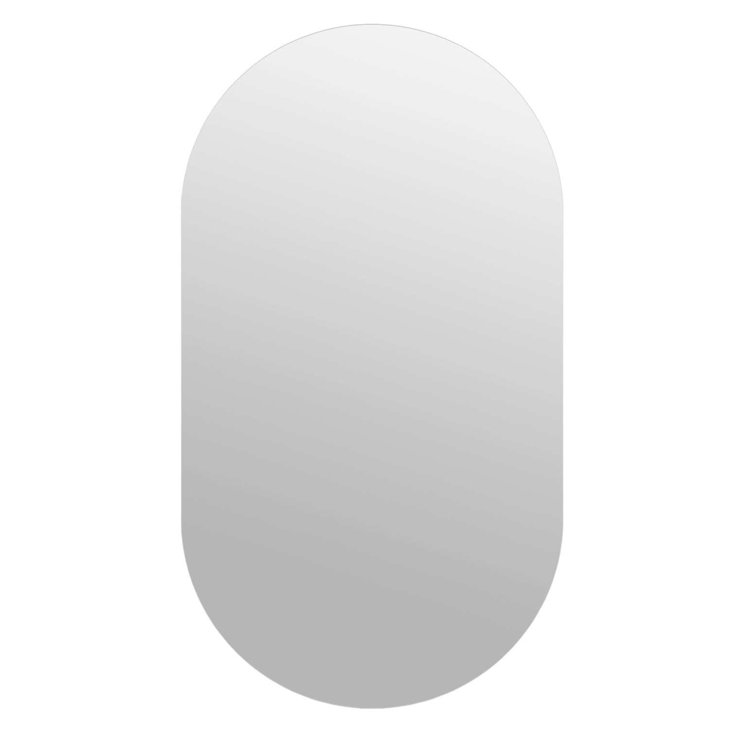 DSK Designspiegel Silver Pico, 50x90 cm, mit Aluminiumrahmen für Bad und Wohnraum.