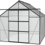 Schwarzes Vitavia Gewächshaus Uranus 8300 mit Hohlkammerplatten (HKP).