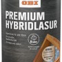 Dose OBI Hybridlasur Premium Mahagoni, Holzlasur für Innen und Außen, 375 ml.