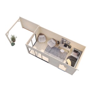 Palmako Gartenhaus Andrea Slide Plus Naturbelassen 898 cm x 300 cm FSC®