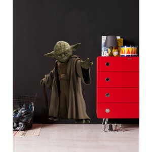 Deco-Sticker Star Wars Yoda, 100x70 cm, als Wandtattoo im Kinderzimmer.