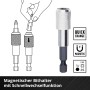 Einhell Bit-Set: Magnetischer Bithalter mit Schnellwechselfunktion für schnellen Bitwechsel.